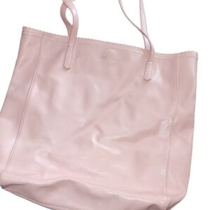 BCBGENERATION Pastel Pink Tote Bag Handbag Purse Barbiecore PU Straps Travel